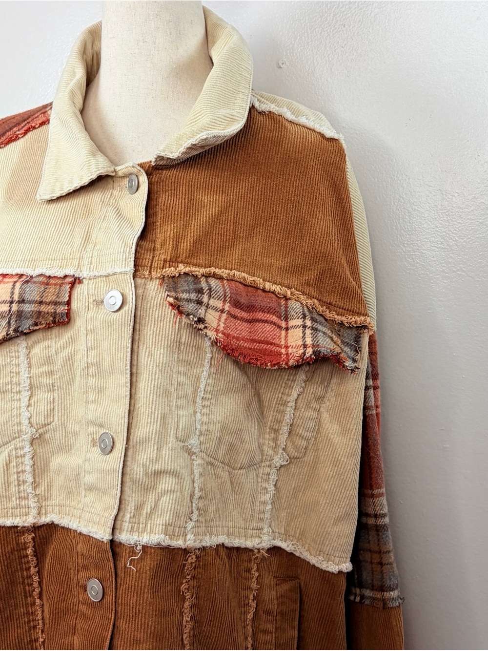 Fantastic Fawn Corduroy Patchwork Jacket - Picture 3 of 8
